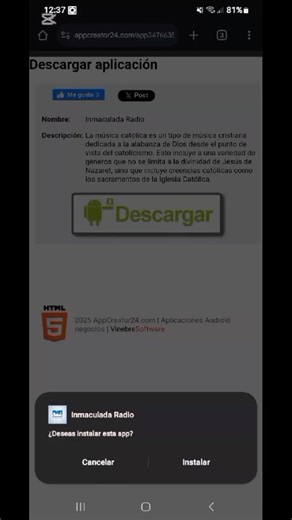 23 reactions | Ya puedes descargar la Apps de Inmaculada Radio Te...