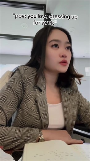 pov you love dressing up for work✨🫶🏻🌸 #fyp #worklife #workoutfit #outfit #office