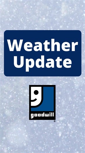 Goodwill Of Northwest NC on Instagram: "We've all seen the weather forecast 🌨️ Due to the winter weather that will affect our region this weekend, some of our locations may have to alter their operating hours. We'll be updating our website to let you know if any stores or career centers are closing early or opening because of weather conditions. Please check this page throughout the weekend: https://www.goodwillnwnc.org/winter-weather-update/ Stay safe!"