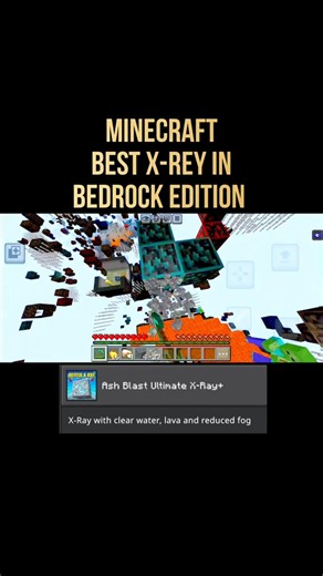 ⛏️X-Ray in Minecraft Bedrock! 👀💎#minecraft #minecraftshorts #modes #shortfeed #gaming #youtubeshorts