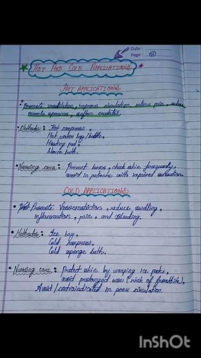 Vital Signs Notes Part 3 Hot And Cold Application And Pulse BSCNursing GNM Norcet StaffNurseVacancy
