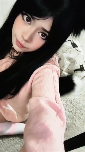 guys I love my tail sm I'm so happot I got it 🥹🥹✌️✌️✌️✌️🩷🩷to be cringe is to be free #alt #kemonomimi #hai #meow #xyzbca