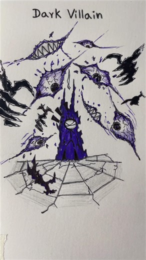 How to draw stickman with ( Dark Villain,Time Rupture,Nuclear Villain)✨