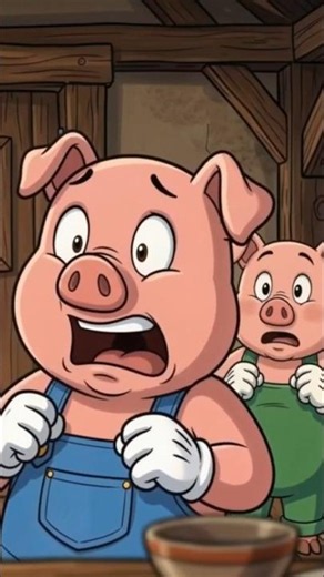🐷 Three Little Pigs & Big Bad Wolf 🐺#threelittlepigs #shorts #viral