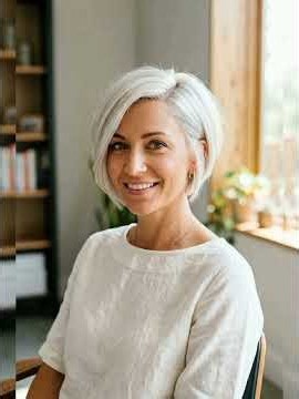 Elegant Layered Bob for Women Over 70 | Hairstyle Ideas 2026💫💞