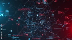 Code Evolution Integrating Smart Contracts into AI Neural Architectures Stock Video