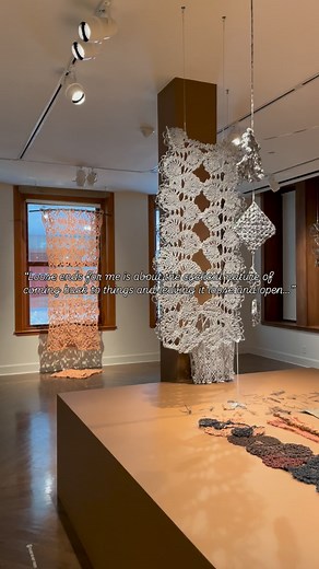 🧶 Are you always supposed to tie up loose ends? 🪢 Artist #ektorgarcia’s practice explores the radical potential for weaving and undoing. 🧵 Meet the artist at Creative Minds: Sit and Stitch this Saturday! Details at sjmusart.org/creativeminds 🪡 Presented as part of the exhibition “ektor garcia: loose ends.” Quote (edited for clarity): ektor garcia, “Loose Threads,” by @mildcob, @metrosiliconvalley, October 22, 2025. Video: Installation view of “ektor garcia: loose ends” at San José Museum of 