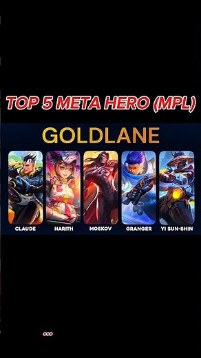 TOP 5 META GOLD LANE HEROES in MPL 🔥 MLBB 2026