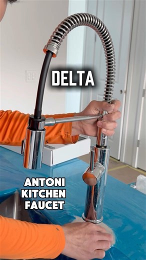 How to install Delta Antoni single handle pull down kitchen faucet. #diy