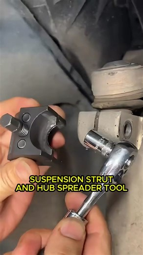 Cut your suspension repair time in half. One turn of this spreader instantly opens the knuckle for easy, damage-free strut removal. | Quickmechtools