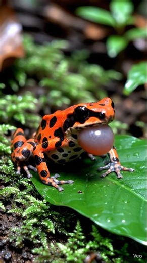 orange 🐸 frog with so much loud sound