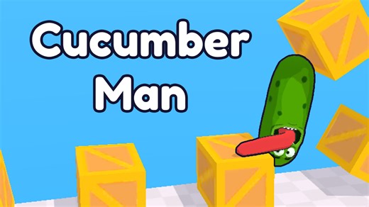 Play Cucumber Man | Free Online  Games. KidzSearch.com