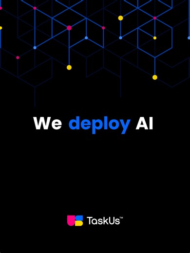 AI-powered, trust-driven. We help teams achieve breakthrough performance — securely and responsibly. Learn more about our AI services: https://taskus.me/4ipIVLC | TaskUs | Facebook
