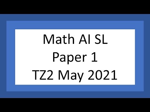 AI SL: Paper 1 (TZ2 May 2021)