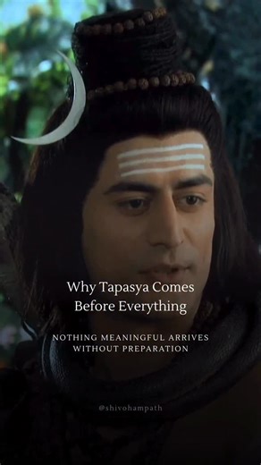 Veena Maheshwari 🌸 on Instagram: "Tapasya Is Not Suffer, It Is Readines In the spiritual traditions of India, nothing meaningful is said to arrive without tapasya. Not wisdom. Not stability. Not love. Not realization. Not even worldly success. Tapasya is often misunderstood as punishment or denial, but in truth, it is alignment. It is the process through which the inner instrument becomes capable of holding what is meant to come. The Bhagavad Gita makes this clear when Krishna speaks of adhikar