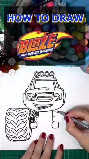 🚘HOW TO DRAW BLAZE (from Blaze and the Monster Machines)🚘