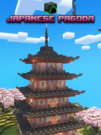 Minecraft Japanese Pagoda Building Tutorial