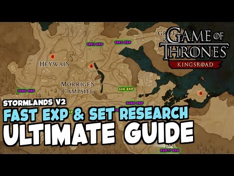 FAST EXP & SET RESEARCH complete guide WITH MAP in Game of Thrones Kingsroad