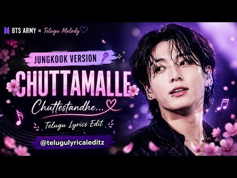 Chuttamalle ❤️ | Jungkook AI Cover Vibes 🎤✨ | BTS JK Edit 🌸