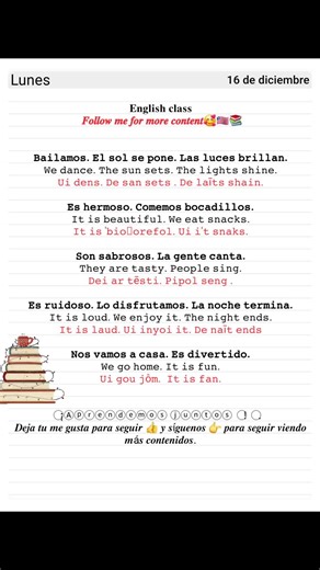 Oraciones en Inglés con Pronunciación en Español