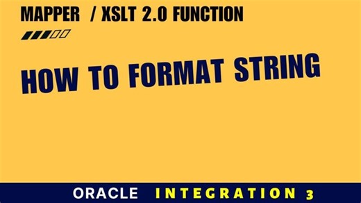 How to Use format-string XSLT Function in Oracle Integration (OIC) Mapper | Step-by-Step Demo | BEENUM LEARNING