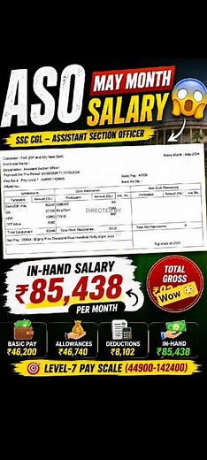 ASO Salary Exposed: Is Assistant Section Officer Worth It? (SSC CGL)