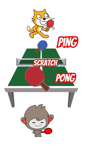 How To Make PING PONG in SCRATCH #shorts