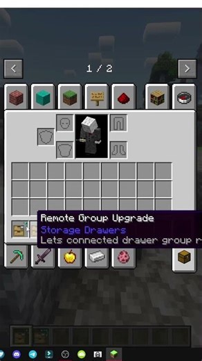 HOW THE REMOTE UPGRADE WORKS IN MINECRAFT WITH STORAGE DRAWERS