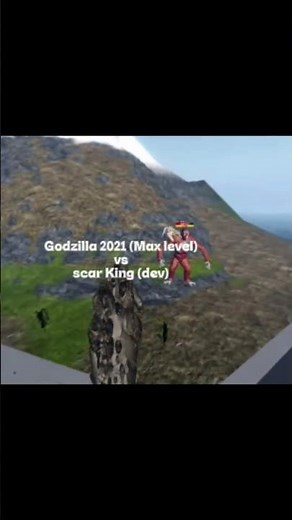 Godzilla 2021 vs scar King (kaiju Alpha) #godzilla#scarking#roblox#kaiju