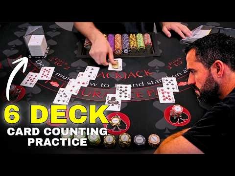 6 Deck Card Counting Practice With a BET SPREAD