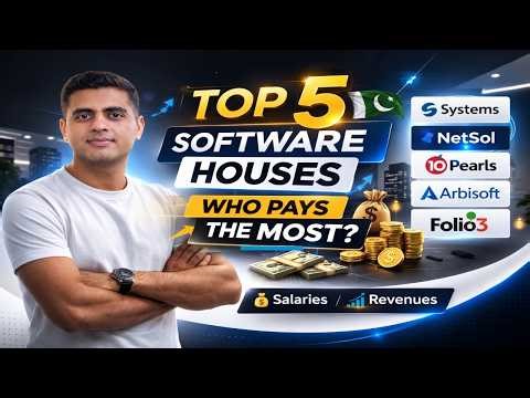 Top 5 Biggest Software Houses in Pakistan (2026) | Salaries, Revenue & Employees Revealed 🇵🇰