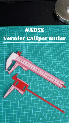 Flashforge on Instagram: "Ever thought you could 3D print your own measuring tools? We did, and it works better than we thought 😏 Printed on Flashforge AD5X Designer: 3D Print Masters Hub(Makerworld) #3dprinting #VernierCaliper #3dprintedlife #flashforge"