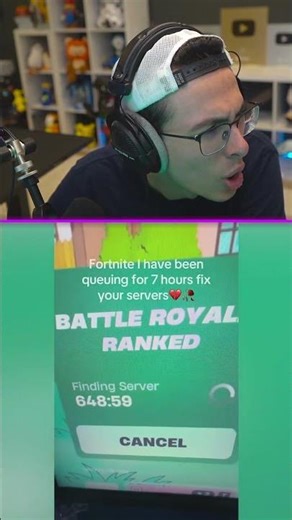 please fix your queue times fortnite👴😭