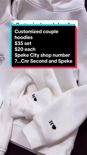 Customized Matching Hoodies for Valentine's Day