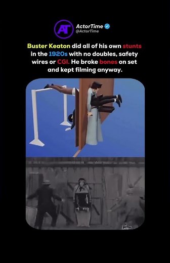 Buster Keaton's Mind Blowing Stunt🤯