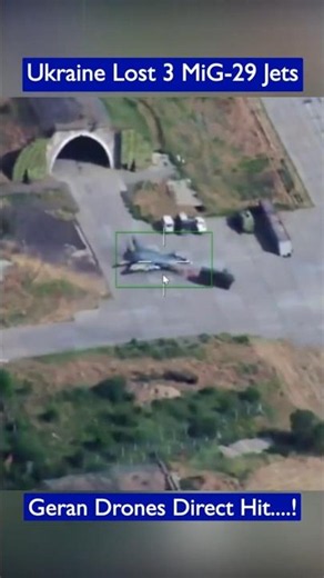 Russian Guided Geran Drone Hit Ukrainian MiG-29 Jets at Voznesensk Airfield!