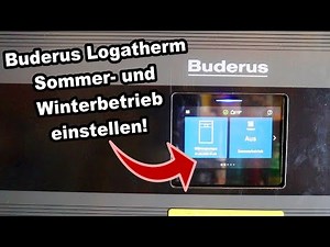 Setting the Buderus Logatherm heat pump to summer and winter mode | How it works