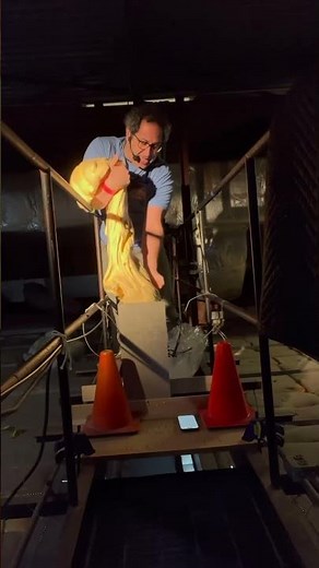 Putty is SUPER SOFT… but it CRACKED when we dropped it from the ceiling! #crazyaarons