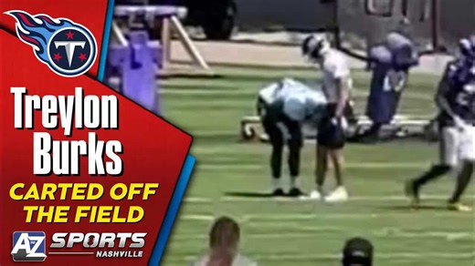 Titans WR Treylon Burks Carted Off the Field with Leg Injury