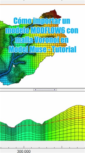 Cómo importar y simular un modelo MODFLOW6 con malla Voronoi en Model Muse - Tutorial