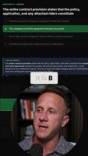 Entire Contract Provision Explained — This Exam Question Tricks Everyone