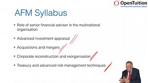 ACCA Advanced Financial Management (AFM) | - Free online course