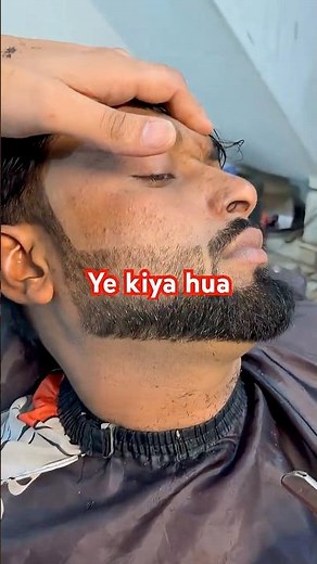 How to Shape a Beard with Razor | Perfect Line Up Guide#feedshorts #sharad barber #trendingshorts