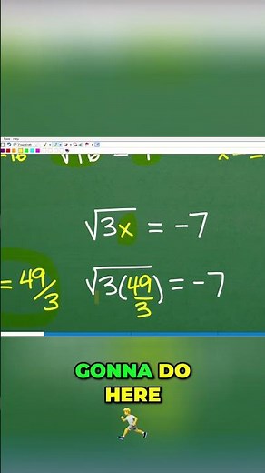 Solving Radical Equations - Check Your Solutions! #math #maths #algebra #shorts