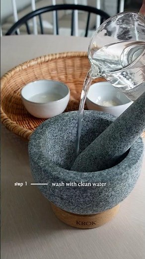 #howto condition granite mortar and pestle