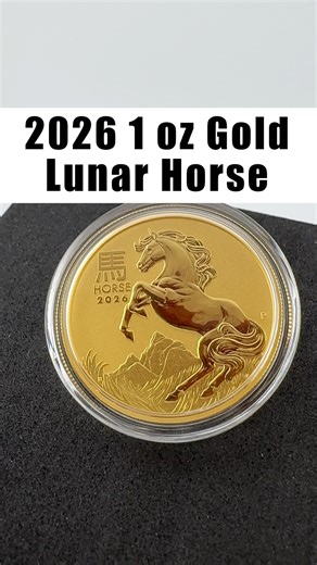 Precision, artistry, and pure gold. This Perth Mint masterpiece contains 1 oz of .9999 fine gold and honors the dynamic spirit of the Horse — a symbol of freedom, endurance, and ambition in the Chinese zodiac. A timeless blend of cultural heritage and lasting value. 🐎✨ #GoldCoin #LunarSeries #PerthMint #GoldHorse #2026Lunar #GoldInvestment #PreciousMetals #Numismatics #RareCoins #WealthPreservation #GoldStacking #GoldCollectors | Bullion Exchanges