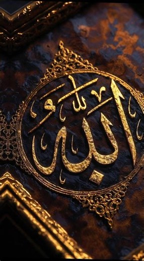 Majestic Gold & Black Allah Art | Royal Islamic Wall Decor