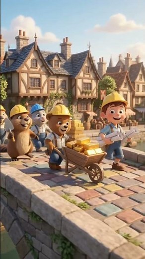 London Bridge Is Falling Down! 🏗️ Cute 3D Cartoon Rhyme & Building Song for Toddlers #LondonBridge
