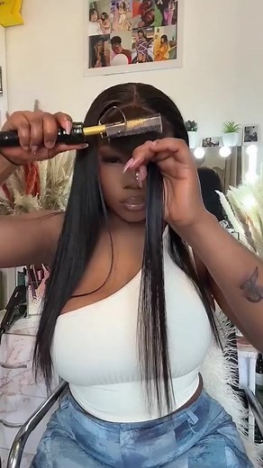1M views · 6.7K reactions | How to cut wispy bangs on a wig? ✅It seem so effortless. #hairstyle #hairgoals #hairgoalsAchieved #hairstyling #hairideas #hairinspo #HairTutorial #WigStyles #WigGoals | 100% human hair lace wigs | Facebook