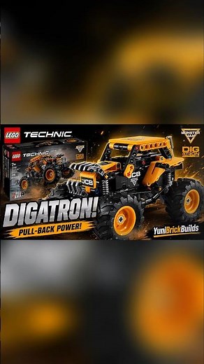 This LEGO Technic Monster Truck Has Pull-Back POWER! DIGatron 42199